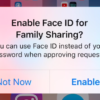 iOS 11.3では、親がFace IDを使用して家族の購入を承認できるようになります。